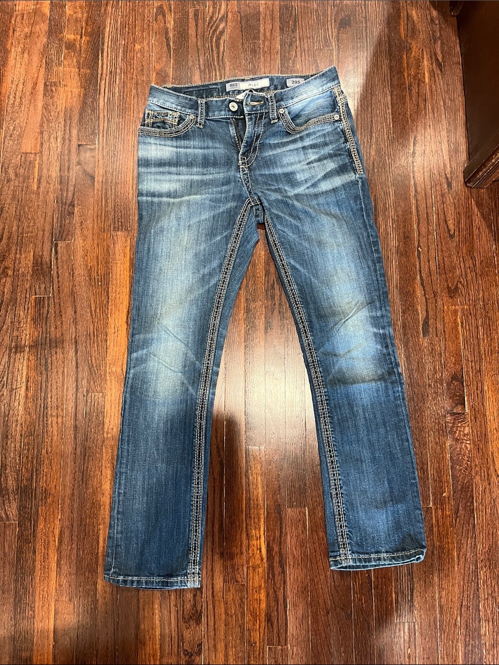 BKE Slim Straight ALEC Men’s Jeans in Washed Blue